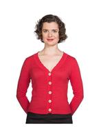 BANNED Retro 50s "June" Cardigan - Rood - Maat 40 / L, Maat 38/40 (M), Nieuw, Ophalen of Verzenden, Banned Retro