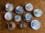 Diverse kop en schotels voor high tea, Huis en Inrichting, Keuken | Servies, Ophalen, Gebruikt, Overige stijlen, Kop(pen) en/of Schotel(s)