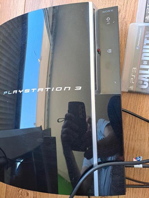 Play station 3 Sony 80GB met 2 DVD spel, Spelcomputers en Games, Spelcomputers | Sony PlayStation 3, Gebruikt, Slim, 80 GB, Met 1 controller