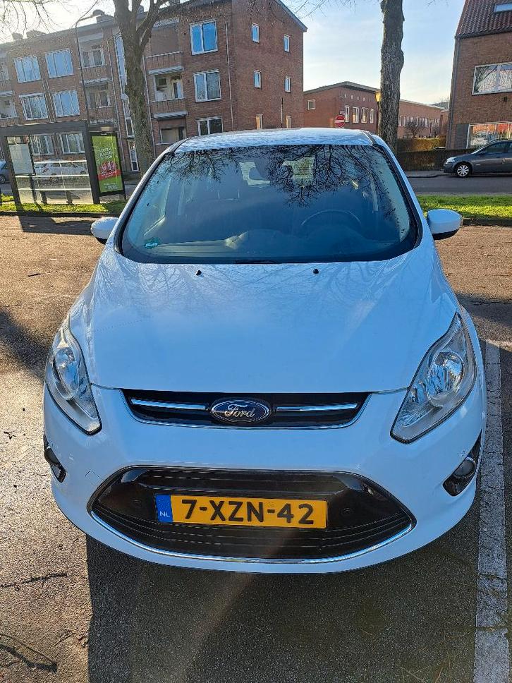 Ford C-Max 1.0 92KW 2014 Wit, Auto's, Ford, Particulier, C-Max, ABS, Achteruitrijcamera, Airbags, Airconditioning, Bluetooth, Boordcomputer
