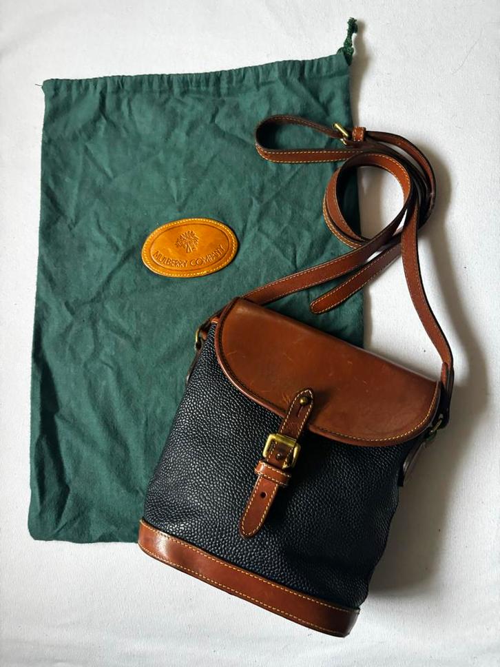 Mooie blauwe Mulberry tas - Klassieker!, Sieraden, Tassen en Uiterlijk, Tassen | Damestassen, Gebruikt, Handtas, Blauw, Ophalen of Verzenden