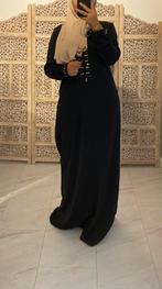 Bewerkte Abaya, Maat 38/40 (M), Overige typen, Zwart, Ophalen of Verzenden