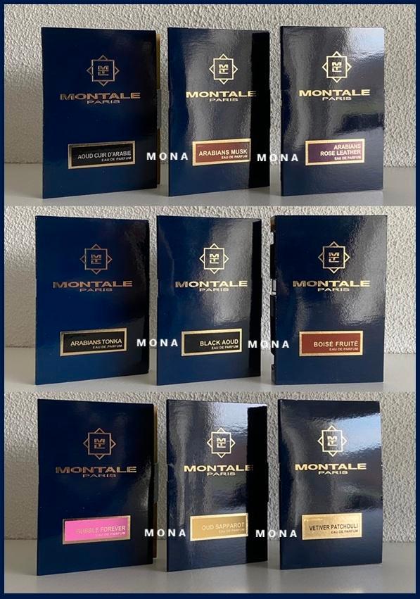 Montale set 9 niche parfum samples proefjes testers monsters, Sieraden, Tassen en Uiterlijk, Uiterlijk | Parfum, Nieuw, Verzenden