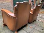 Twee antieke zetels, Stof, Gebruikt, Eenpersoons, 75 tot 100 cm