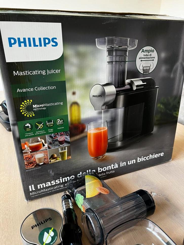 Philips juicer, Witgoed en Apparatuur, Juicers, Zo goed als nieuw, Slowjuicer, Elektrisch, Ophalen of Verzenden
