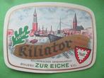 bieretiket Duitsland 21-12, Ophalen of Verzenden, Gebruikt, Overige typen, Overige merken