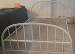 tweepersoonsbed voor de slaapkamer, Ophalen, Gebruikt, Wit, Tweepersoons