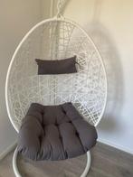 Witte Egg Hangstoel, Huis en Inrichting, Stoelen, Overige materialen, Wit, Ophalen of Verzenden, Zo goed als nieuw
