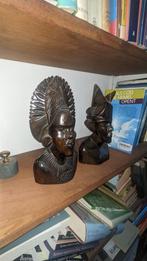 Indonesische Houten Beeldjes - Man & Vrouw, Ophalen