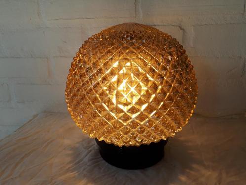 Vintage retro plafonniere plafondlamp wandlamp glas jaren 60, Huis en Inrichting, Lampen | Plafondlampen, Zo goed als nieuw, Glas