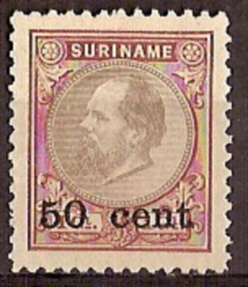 Suriname NVPH nr 39 ongebruikt Hulpuitgifte 1900 beschikbaar voor biedingen