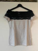 Zwart wit met kant shirt maat s H&M, Kleding | Dames, T-shirts, Nieuw, H&M, Ophalen of Verzenden, Wit