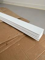 Witte MDF Plinten, 5 stuks, 4,8m - nieuw, Doe-het-zelf en Verbouw, Plinten en Afwerking, Nieuw, Ophalen of Verzenden, Mdf, 250 cm of meer