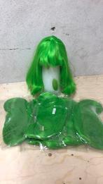 Halflange groene pruiken nieuw, Ophalen of Verzenden, Nieuw, Carnaval