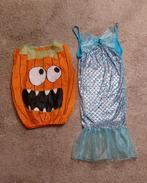 Verkleedkleding zeemeermin & pompoen 5-7 jaar, Ophalen of Verzenden, Zo goed als nieuw, Meisje