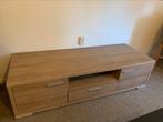Tv meubel eiken look, Ophalen, Kunststof, 150 tot 200 cm, Zo goed als nieuw