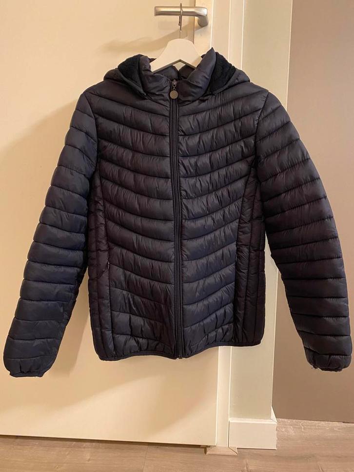 Mooie blauwe jas, Kleding | Dames, Jassen | Winter, Zo goed als nieuw, Maat 38/40 (M), Blauw, Ophalen of Verzenden