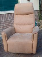 Relaxstoel,okergeel. kan helemaal in lig., Huis en Inrichting, Fauteuils, Ophalen of Verzenden, Gebruikt, Minder dan 50 cm