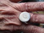1146/ verzilverde shell schelp ring, Sieraden, Tassen en Uiterlijk, Ringen, Nieuw, Ophalen of Verzenden, 17 tot 18, Met edelsteen