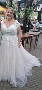 Trouwjurk maat 48/50, Kleding | Dames, Trouwkleding en Trouwaccessoires, Ophalen of Verzenden, Zo goed als nieuw, Wit, Trouwjurk