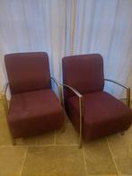 Set van twee paarse fauteuils merk Jamé, Ophalen, Modern design, Gebruikt, 75 tot 100 cm