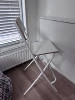 Klaptafel wandmontage (bureau) met kruk, Ophalen, Zo goed als nieuw, Stabureau