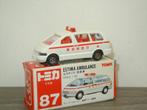 Toyota Estima Ambulance - Tomy Tomica 87 Japan - 1:64, Japan, Auto, Verzenden, Zo goed als nieuw
