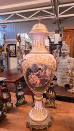 Sevres Porseleinen Vazen met Bronzen Ornamenten - 19e Eeuw, Ophalen
