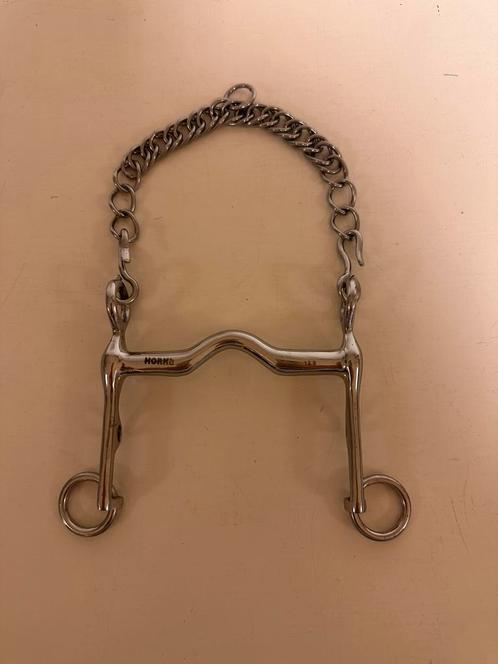HORKA Dressuurstang 12,5 cm RVS STANG met tongboog ZGAN!, Dieren en Toebehoren, Paarden en Pony's | Hoofdstellen en Tuigage, Zo goed als nieuw