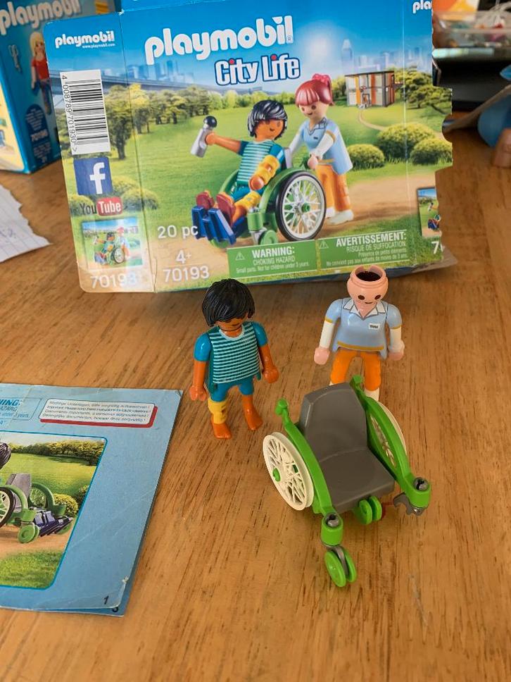Playmobil citylife 70193 Patient in Rolstoel, Kinderen en Baby's, Speelgoed | Playmobil, Gebruikt, Los playmobil, Ophalen of Verzenden