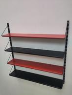 Vintage metalen boekenrek Pilastro wandrek Tjerk Reijenga, Gebruikt, ., Ophalen of Verzenden, .