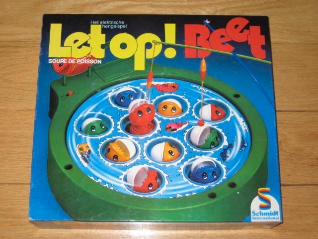 Let op ! Beet elektrisch hengelspel vissen Schmidt jaren'80, Hobby en Vrije tijd, Gezelschapsspellen | Bordspellen, Gebruikt, Ophalen of Verzenden