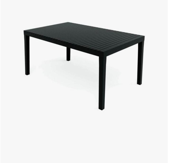 Antraciete Vergrootbare tuintafel - ideaal voor etentjes!, Tuin en Terras, Tuintafels, Gebruikt, Rechthoekig, Aluminium, Ophalen