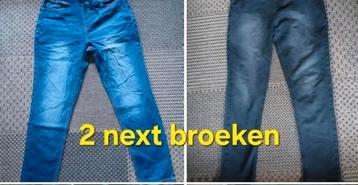 2 spijkerbroeken merk next maat 170 beschikbaar voor biedingen