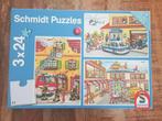 Schmidt puzzel hulpdiensten, 3 puzzels in 1 doos, Ophalen of Verzenden, 10 tot 50 stukjes, Nieuw