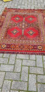 Retro vintage Perzisch tafelkleed wollen tapijt zie foto's, Antiek en Kunst, Antiek | Kleden en Textiel, Ophalen of Verzenden