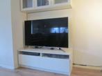 tv meubel Ikea + achterwand en vitrinekast wandmeubel Benn, Glas, Minder dan 100 cm, 25 tot 50 cm, Ophalen of Verzenden