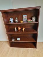 kast, stelling donker bruin, Ophalen, Met plank(en), Gebruikt, 100 tot 150 cm