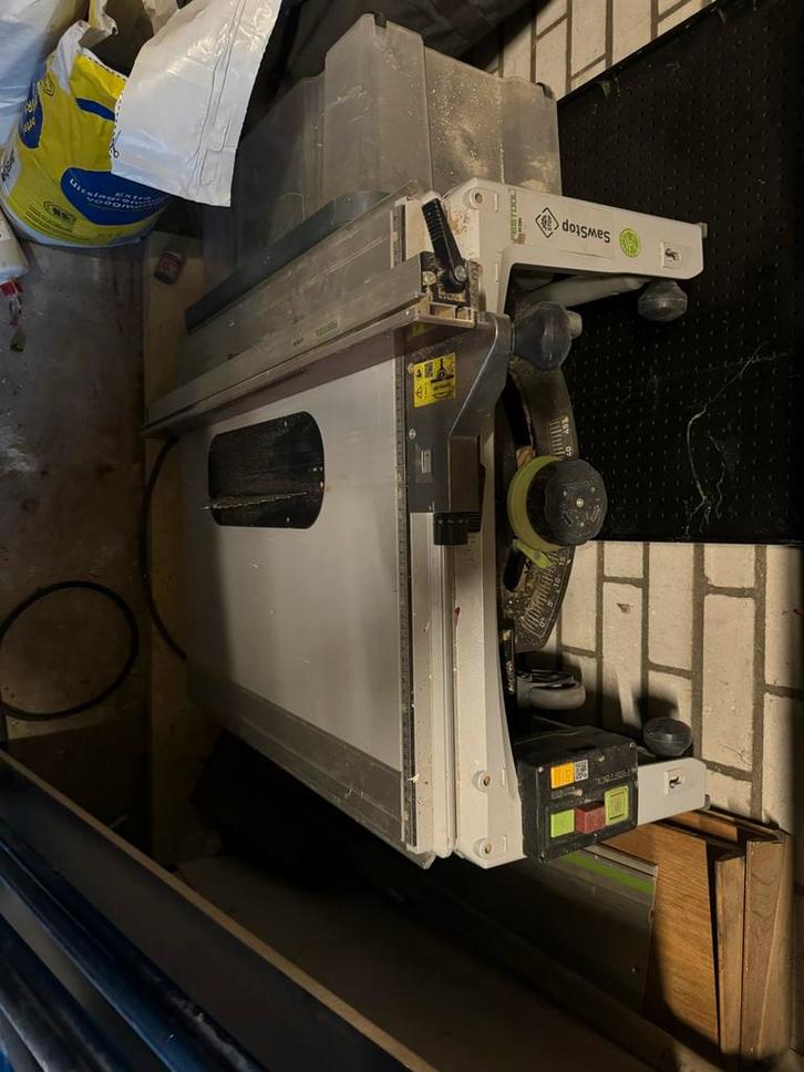 Festool TKS 80 Tafelcirkelzaag met SawStop, Doe-het-zelf en Verbouw, Gereedschap | Zaagmachines, Gebruikt, Cirkelzaag, 1200 watt of meer