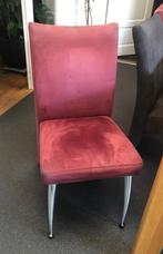 4 stoelen met alcantara stof en aluminium poten, Ophalen, Gebruikt, Overige kleuren, Vier