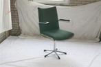 Vintage Jaren '60 Chroom De Wit Model 3314 Bureuastoel Groen, Ophalen, Gebruikt, Bestaat niet meer, Gebr. de Wit Schiedam