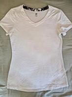 Mooi wit sportshirt met leuk motief - Maat M, Maat 38/40 (M), H&M, Wit, Ophalen of Verzenden