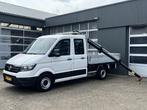 Volkswagen Crafter 35 2.0 TDI DC 140pk Openlaadbak Haib laad, Auto's, Stof, Gebruikt, 4 cilinders, Wit