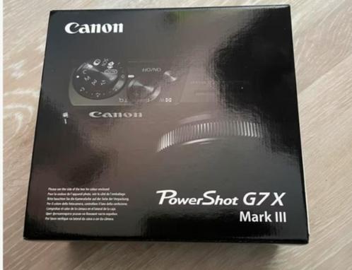 Canon PowerShot G7 X Mark III _G7X Mark iii  zwart, Audio, Tv en Foto, Fotocamera's Digitaal, Nieuw, Compact, Canon, 4 t/m 7 keer