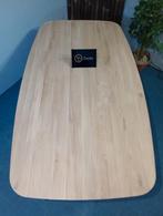 Eiken tafel ~ tafelblad ~ Deens ovaal ~ Industrieel ~Op maat, 100 tot 150 cm, Ophalen of Verzenden, Eikenhout, Ovaal