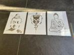 Boeddha sjabloon stencil plastic A4 formaat, Verburgt Vintage, Overige typen, Nieuw, Ophalen of Verzenden