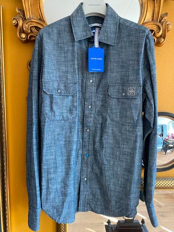 Jacob Cohën jeans shirt/spijkerhemd NIEUW maat L grijs/blauw beschikbaar voor biedingen