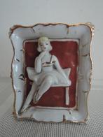 Ouderwets porseleinen lijstje met ballerina, Antiek en Kunst, Ophalen of Verzenden