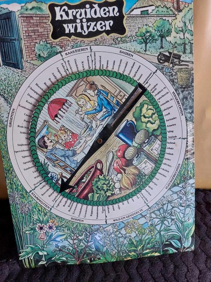 Kruidenwijzer jr70 vintage blik met draaischijf., Antiek en Kunst, Antiek | Keukenbenodigdheden, Ophalen of Verzenden