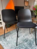 set zwarte eetstoelen, Ophalen, Zo goed als nieuw, Zwart, Twee